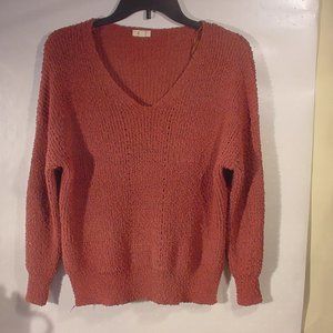 DEBUT Women’s V-Neck Long Sleeve Knit Sweater - Size XS
